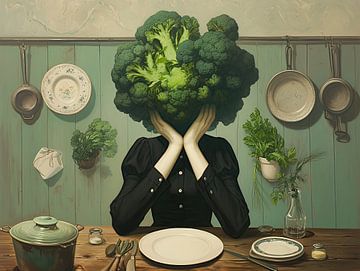 Broccoli Mind van ARTEO Schilderijen