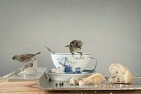 Still life. Primal Dutch. Delft Blue