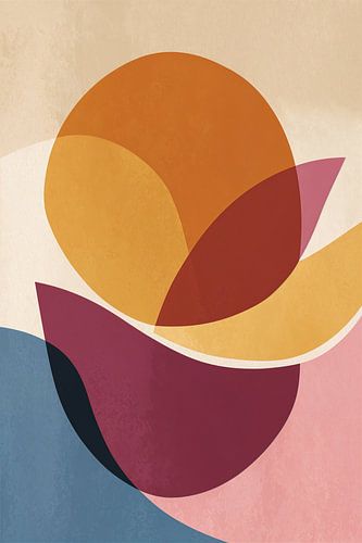 Formes fluides aux couleurs chaudes n°1