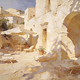 Coastal Village Stillness sur Johannas Art Creations