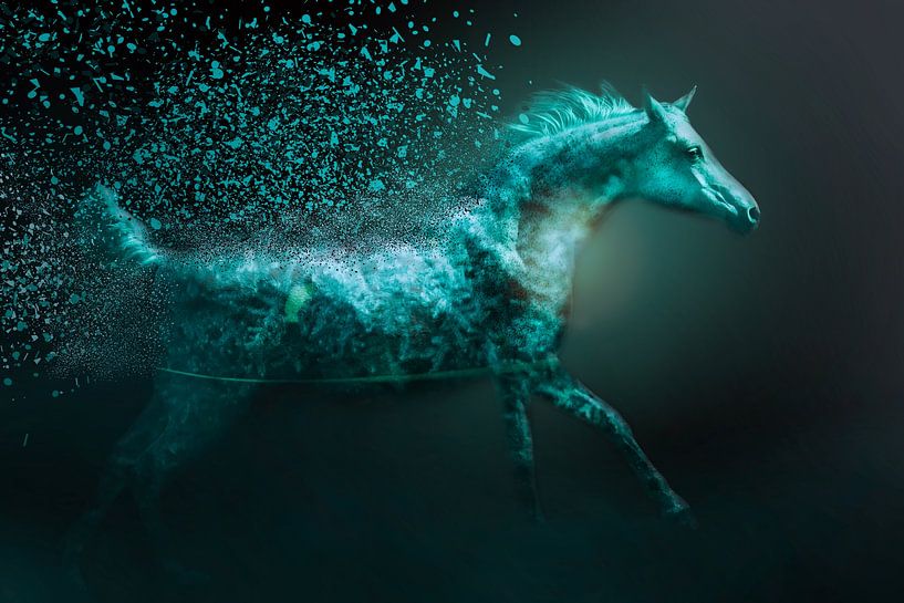 Run to heaven (galaktisches Pferd, arabisches Vollblut) von Kim van Beveren