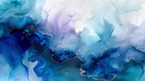 Azurblaue Eleganz von Apricot Blossom Design