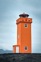 Phare orange en Islande