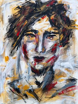 Portrait man intuitive "ferocious" by Bianca ter Riet