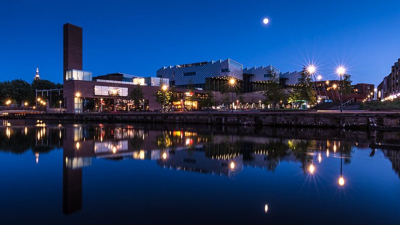 &quot;The new center&quot; in the evening by Jean-Marc Kessely