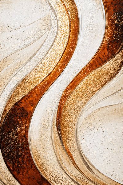 Design abstrait aux tons chauds par Imperial Art House