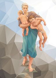 Fisherman’s wife coming to bath her Children by Low Profile