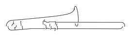 Trombone Silhouette by Drawn by Johan