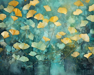 Moderne Ginkgo's 51961 von Wunderbare Kunst