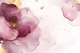 Abstract flowers in soft tones by Imperial Art House