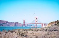 Baker Beach, San Francisco, Amerika van Daphne Groeneveld thumbnail