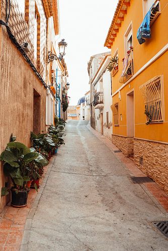 Colorful streets of Relleu Spain