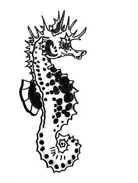 Zeepaardje ( tekening ) van Jose Lok