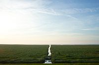 Prachtige zonsopkomst bij de Groningse kwelders.