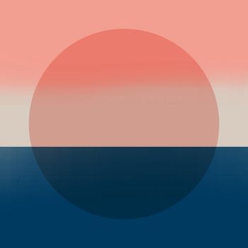 Art néon. Abstrait géométrique minimaliste coloré en bleu, rose, terra...