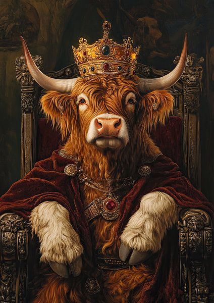 Highland Cow König von Niklas Maximilian