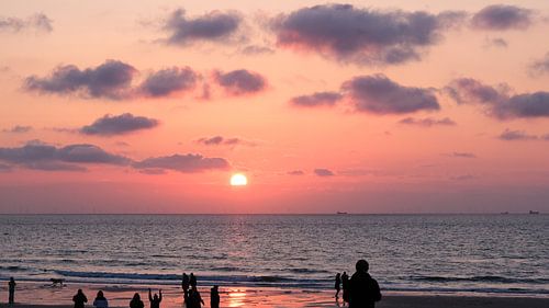 Zonsondergang, Domburg, Zeeland, Nederland