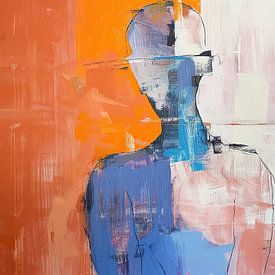 Frau in Farbe von Blickfänger Gemälde