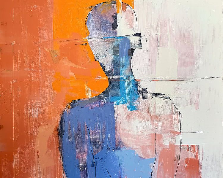 Frau in Farbe von Blickfänger Gemälde