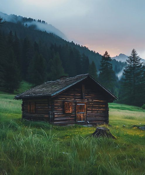 Zauberhafte Dolomiten-Panorama von fernlichtsicht