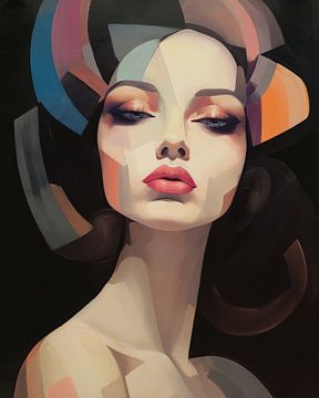 Art deco portrait by Studio Allee