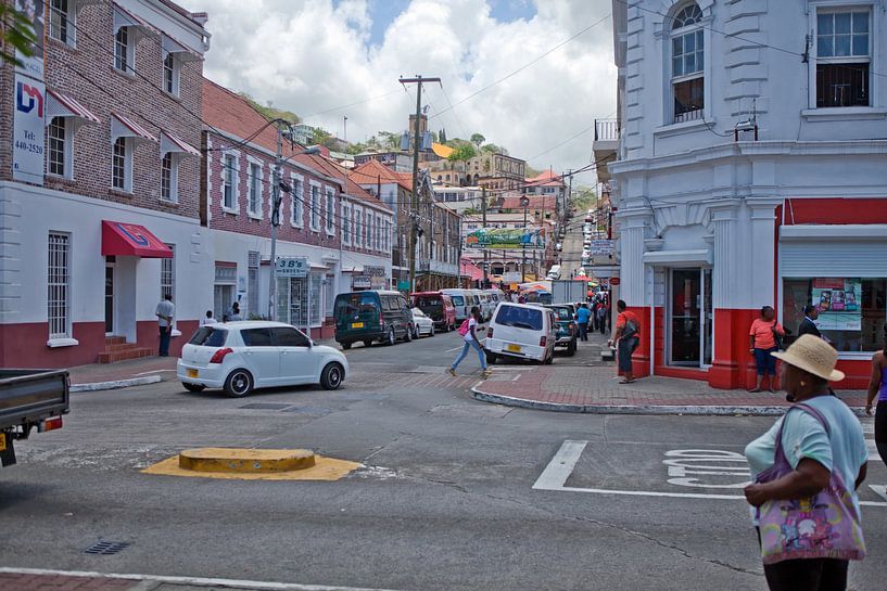 Street scene from St.George's (Grenada) by t.ART