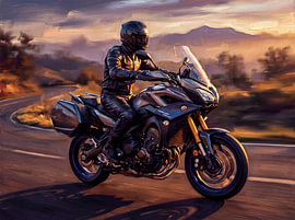De Yamaha Tracer 9 GT op de Golden Road