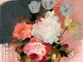Ausdrucksstarke florale Abstraktion von IamHomeStudio