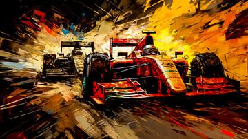 A blistering charge into the winner's circle by Klaus Tesching - Art-AI
