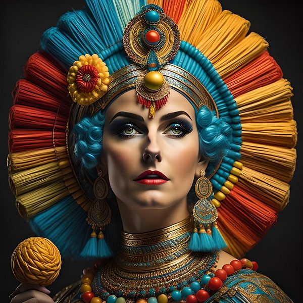 Cleopatra in regenboogkleuren van Gert-Jan Siesling