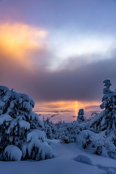 Traumhafter Sonnenaufgang im Erzgebirge von Marcel Lohr