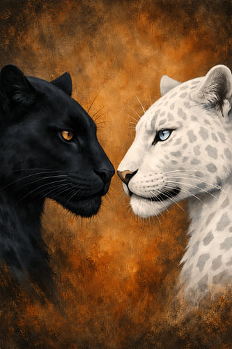 Zwarte Panter en Witte Luipaard