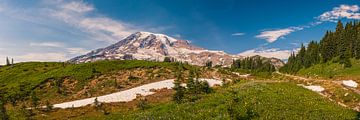 Panorama of Mount Rainier by Henk Meijer Photography