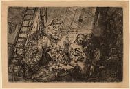 Rembrandt van Rijn  De besnijdenis in de stal van Rembrandt van Rijn thumbnail