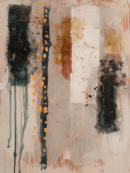 Modern abstract, earth tones, Japandi style by Japandi Art Studio