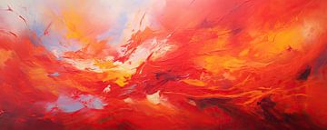 Burning Love van Abstract Schilderij