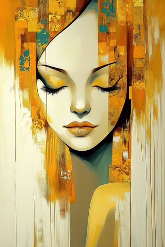 Modern abstract portret