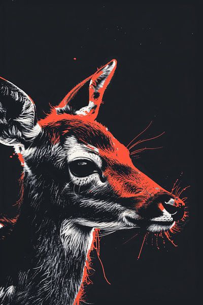 Hirsche bunt von Imperial Art House