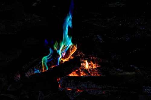 Einhorn in Flammen