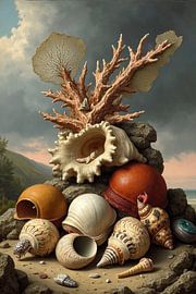 Still life with shells - Empire style by Kleurenrijk