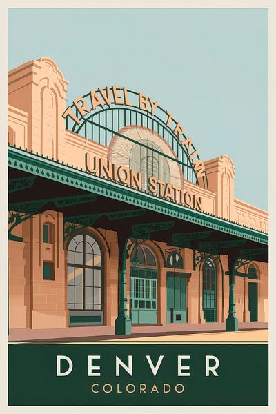 Denver, Colorado by Poster Art Shop