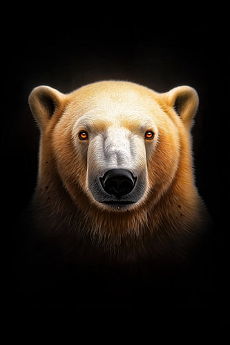 Polar Bear Head Portrait