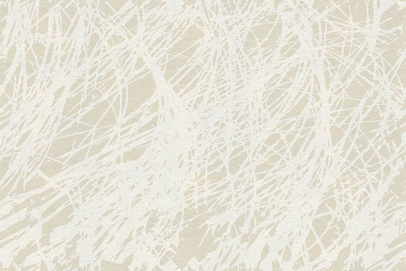 Subtle grass shapes on off-white by Dina Dankers