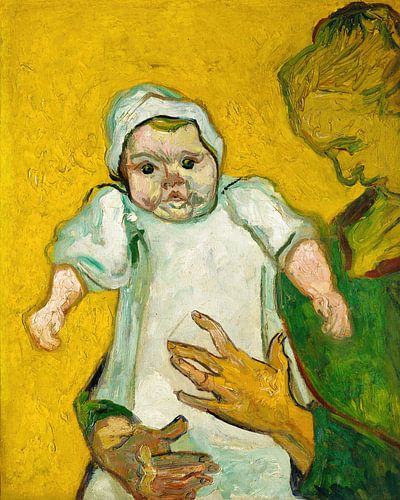 Madame Roulin en haar baby, Vincent van Gogh - 1888