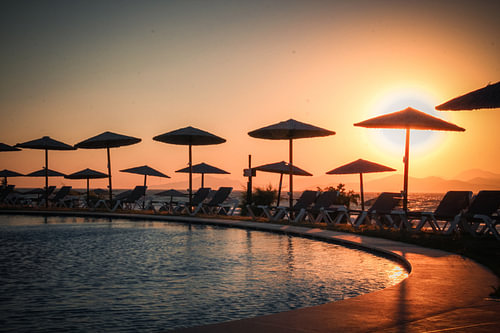 Kos – Goldene Stunde zwischen Pool und Meer