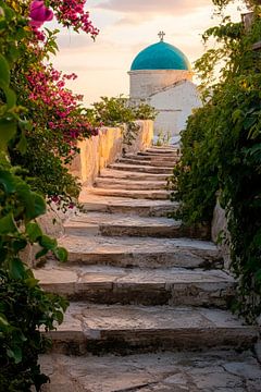 Stairway to blue dome by Poster Art Shop