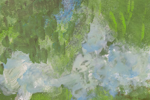 Abstract green & white