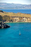 Sailing boat in the Mediterranean sea.