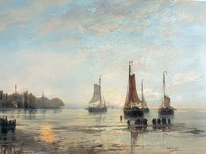 Scheveninger Bomben vor Anker, HW Mesdag