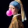 Meisje met de Parel Bubble Gum van Maarten Knops